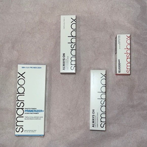 Lot of 4 Smashbox Cosmetics NWT Unopened Primer 2 Cream Eyeshadows Lipstick - Picture 1 of 6